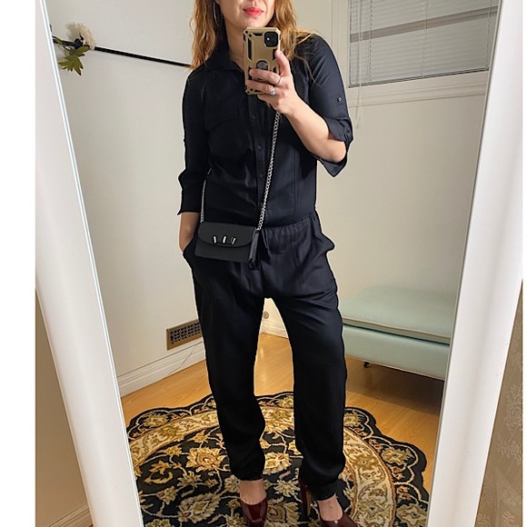 Zara 3/4 Sleeve Utility Jumpsuit - Picture 2 of 9